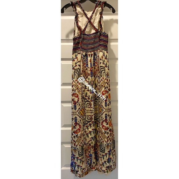 NEW Anthropologie Embroidered Maxi Dress 6 - Picture 12 of 13
